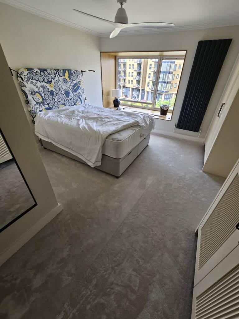 Westex Flooring Silken Velvet Chic Pumice Carpet Installation in Acton, Home