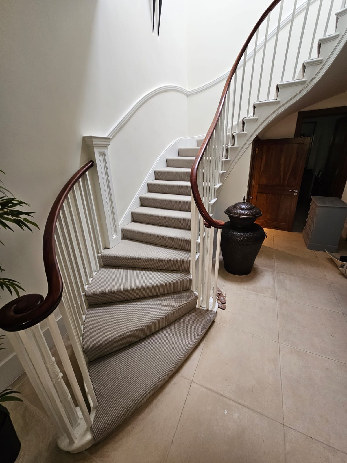 Cormar Carpets Pimlico Dulwich Stripe Installation in Knightsbridge - Carpet - Residential