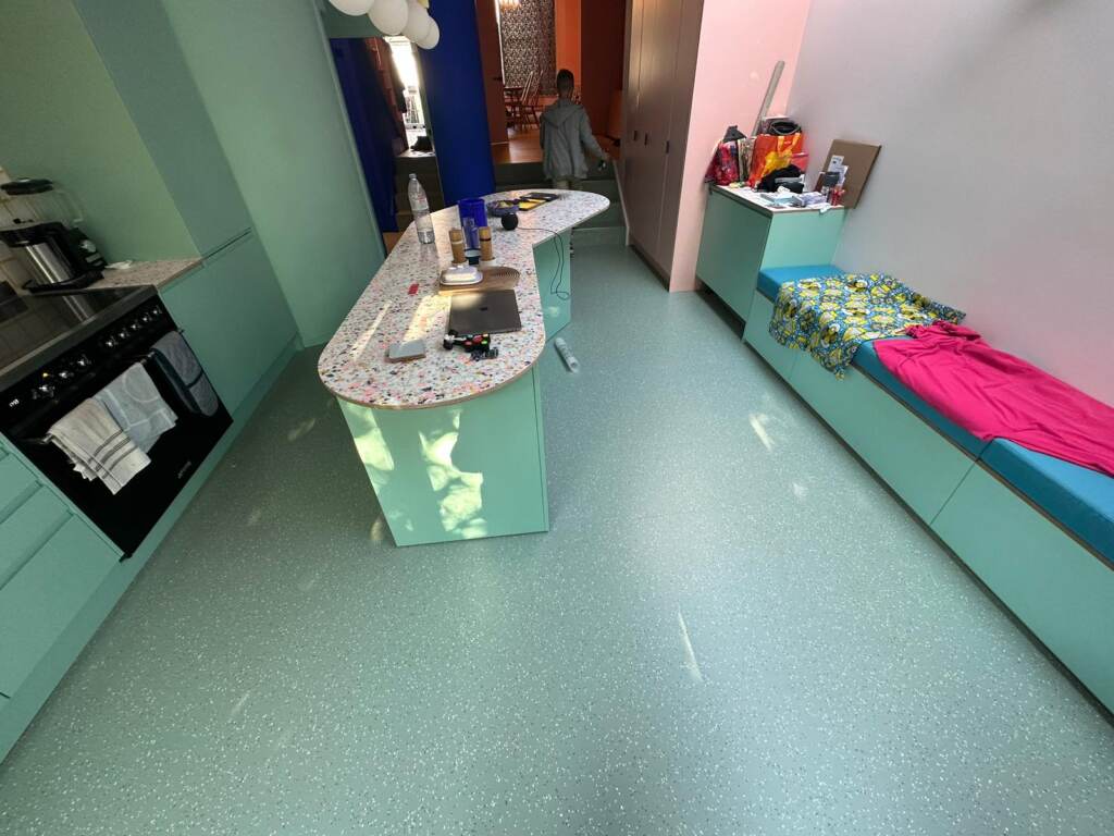 Nora Rubber Flooring Noraplan Uni 7365 Installation in Paddington, Home