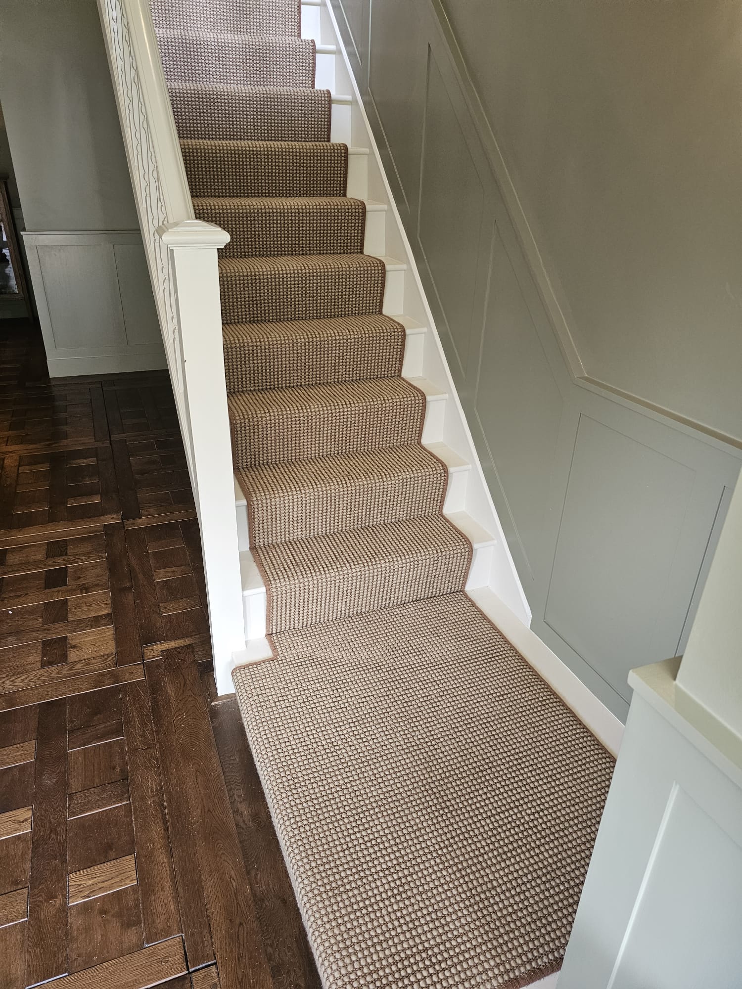 Crucial Trading Sisool Tric Caramel M807 carpet installation in Chiswick-0