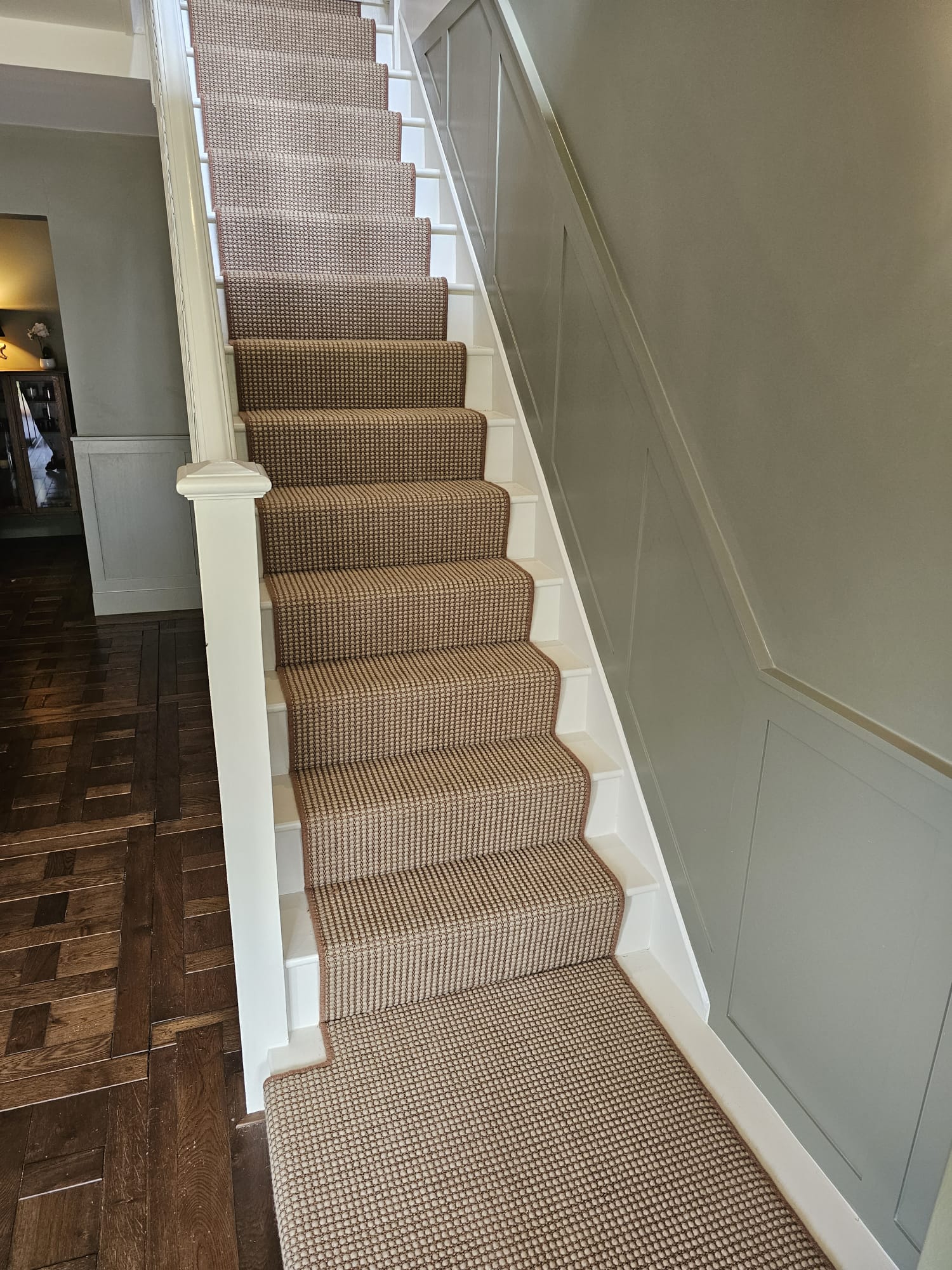 Crucial Trading Sisool Tric Caramel M807 carpet installation in Chiswick-1