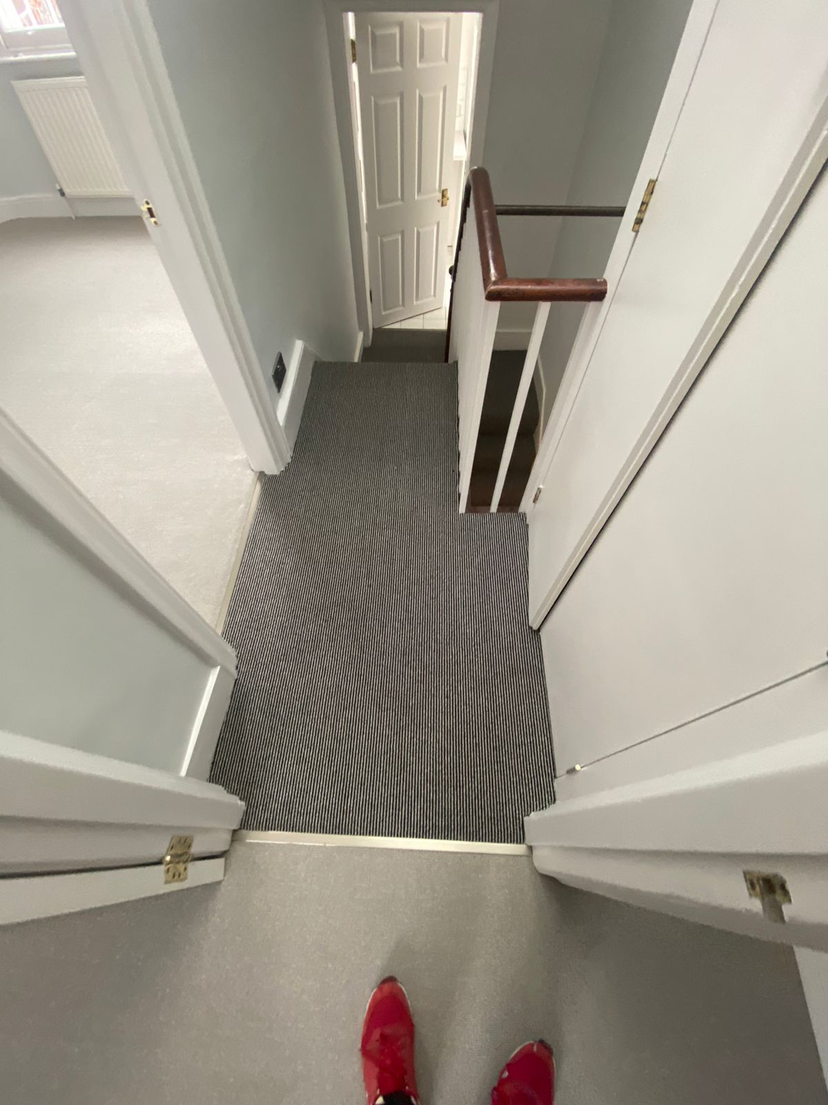 Hugh Mackay Carpets Deco Stripe Bermondsey installation in Pimlico-2