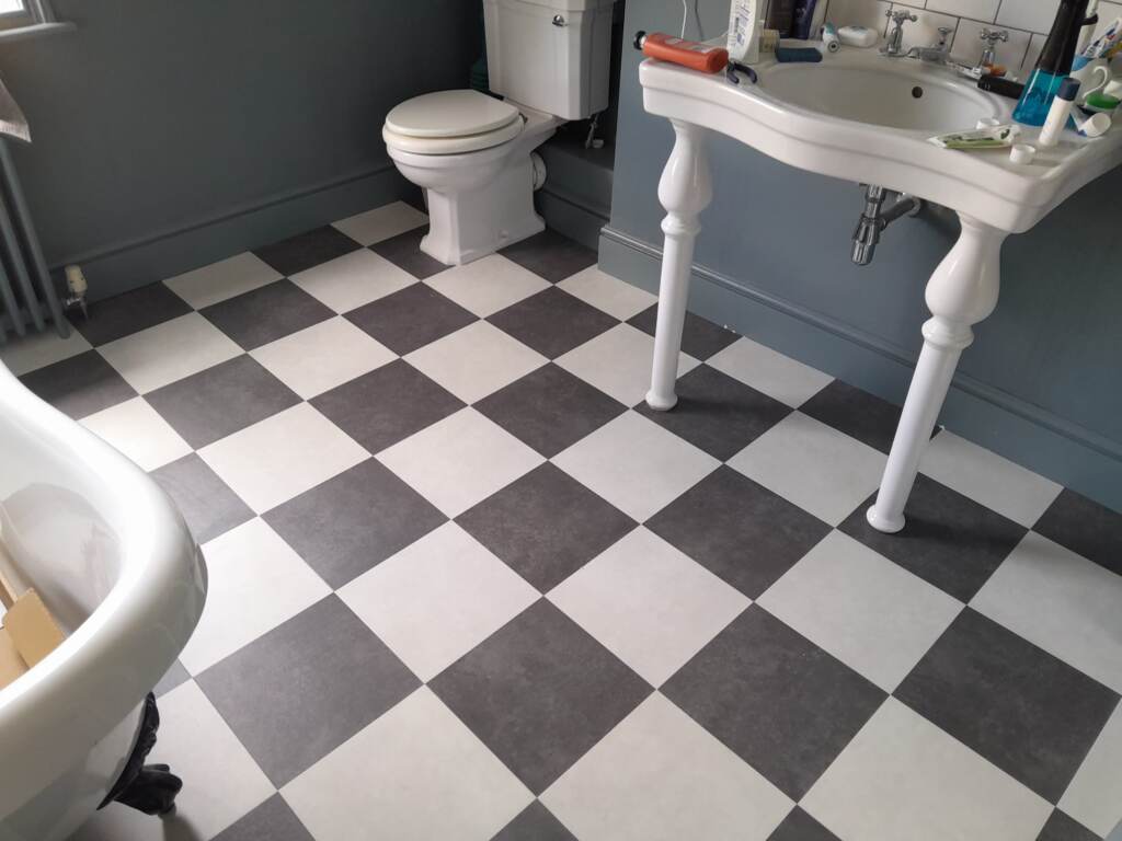 Amtico Spacia Horizon & Amtico Spacia Snow Installation in Richmond, Luxury Vinyl Tile (LVT) Flooring, Home