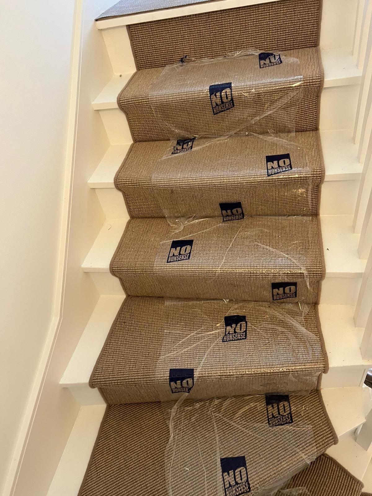 Fibre Carpets Easycare Boucle Cotswolds installation in Canary Wharf-2