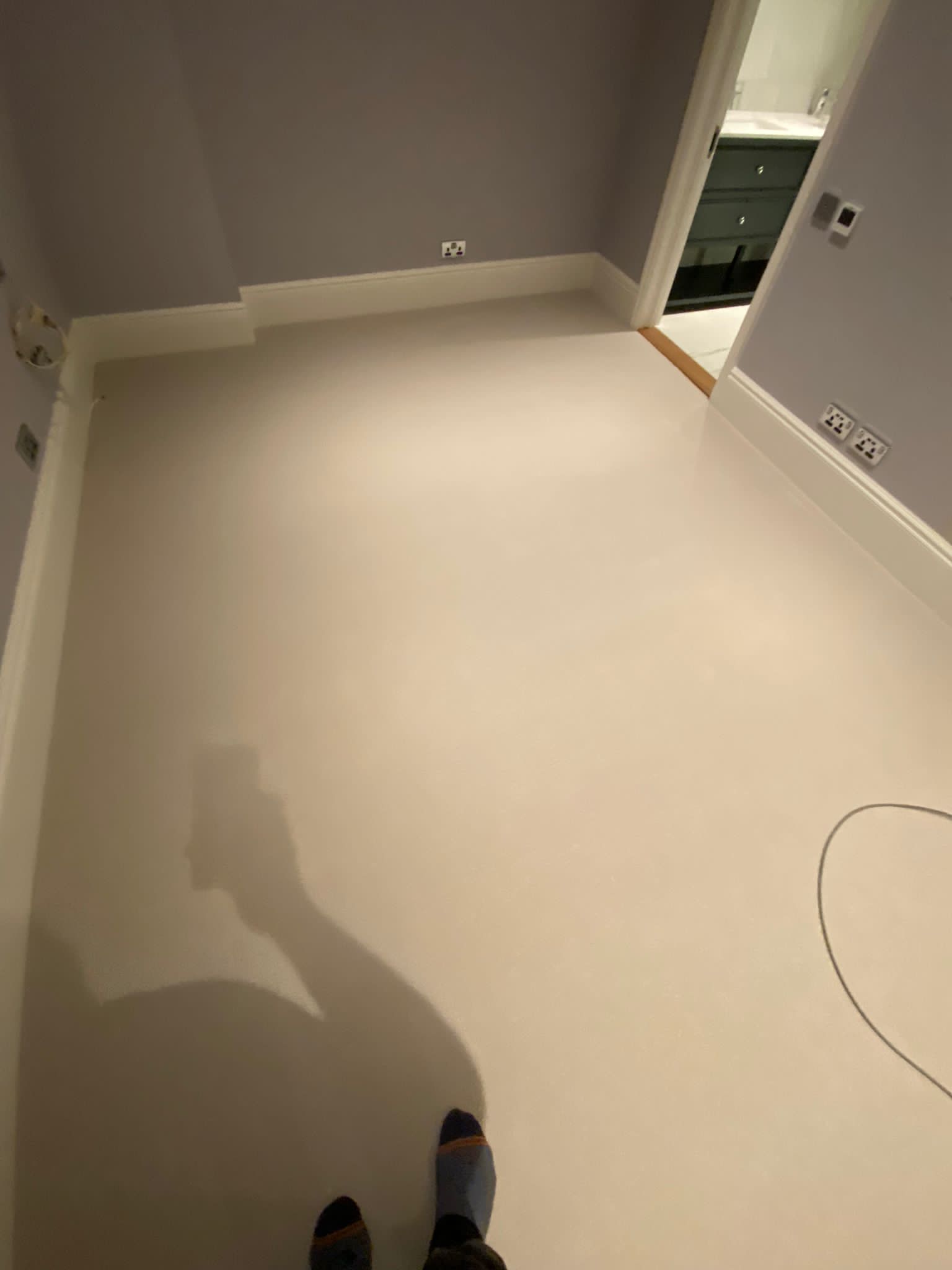 Kersaint Cobb Wool Cascade April Shower carpet installation in Hampstead-1