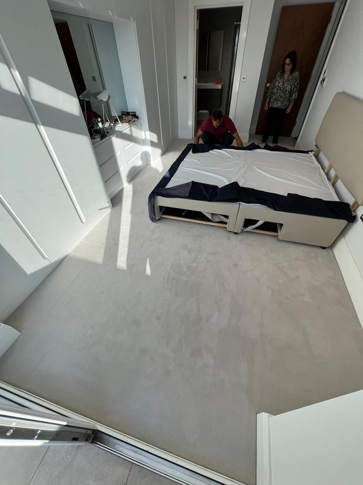 Westex Flooring Westend Velvet Sheepskin carpet installation in Kilburn-0