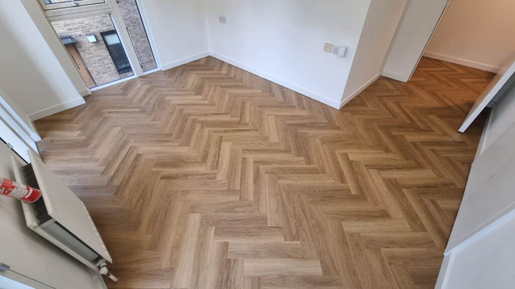 Amtico Spacia Honey Oak Fitting in Camden, Luxury Vinyl Tile (LVT) Flooring, Wood Flooring, Home