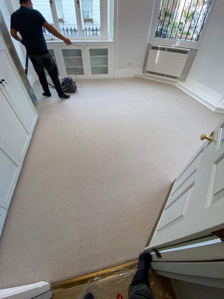 Elements London Havana Old Mural Carpet Installation in Docklands, Home