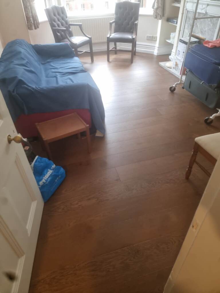 Kahrs Oak Nouveau Rich Wood Flooring Installation in Clapham, Home