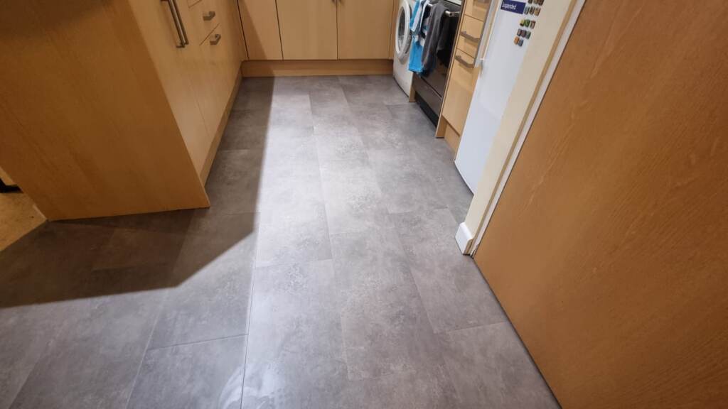 Amtico Click Smart Auburn Portland Installation in Docklands, Luxury Vinyl Tile (LVT) Flooring, Home