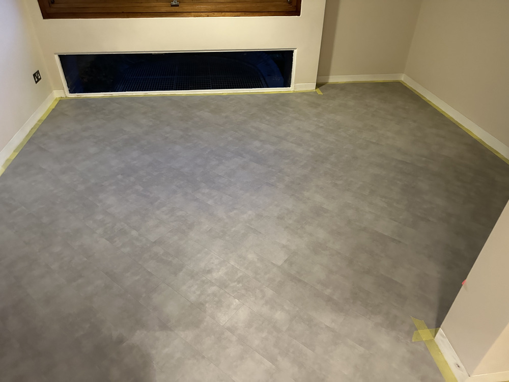 Amtico Spacia Limestone Cool Installation in Lambeth, Luxury Vinyl Tile (LVT) Flooring, Home