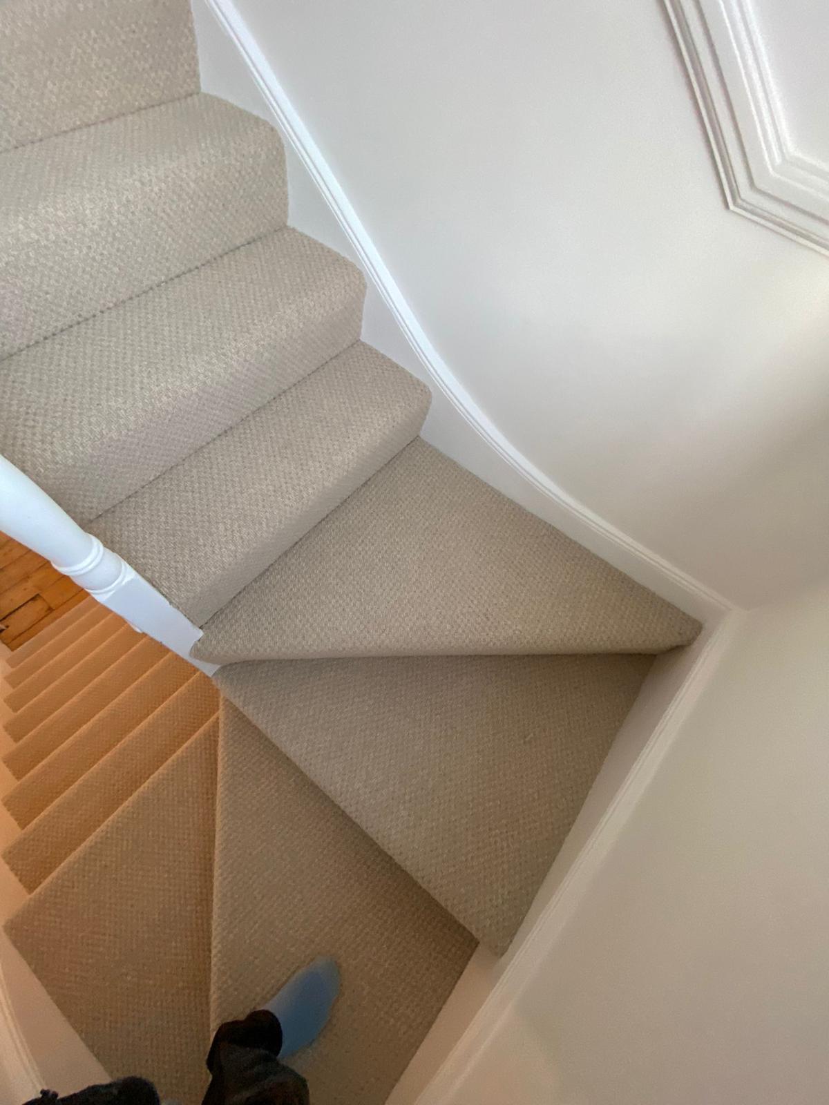 Clarendon Carpets Chigwell Ripple Bark installation in Hampstead-1