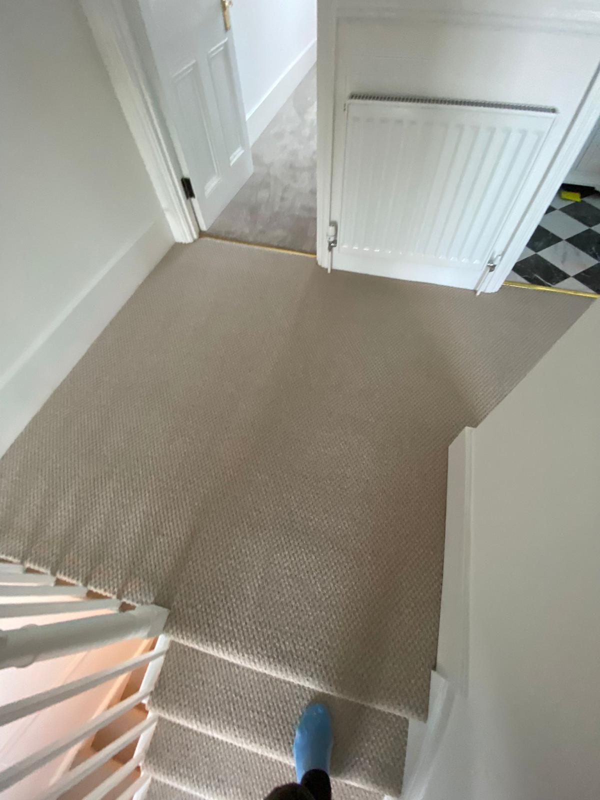 Clarendon Carpets Chigwell Ripple Bark installation in Hampstead-2
