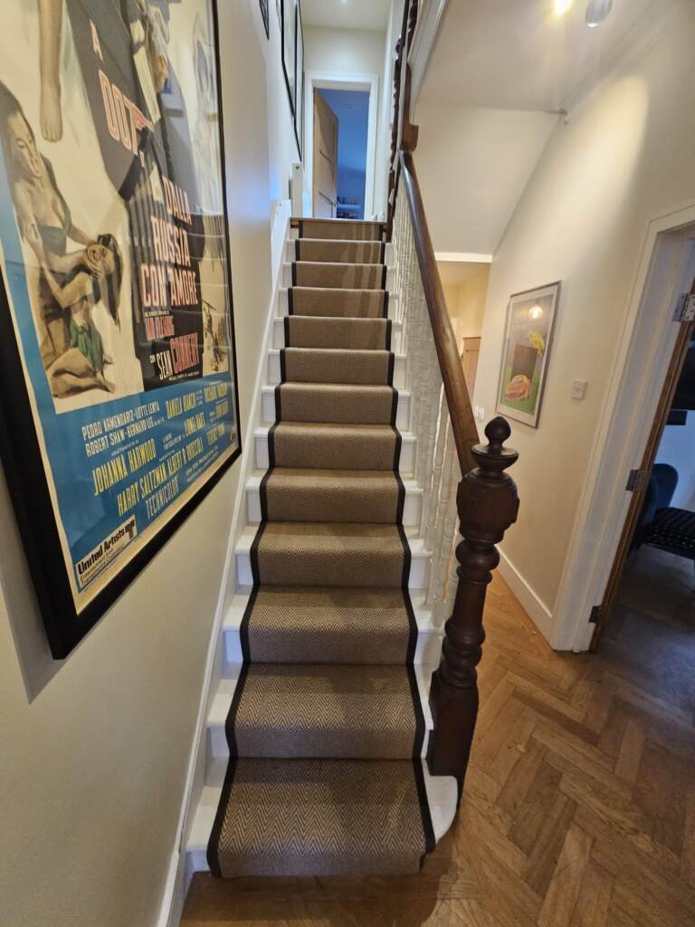 Fibre Carpets Easyclean Chevron Cotswold Installation In Wandsworth - Carpet - Wandsworth - Residential