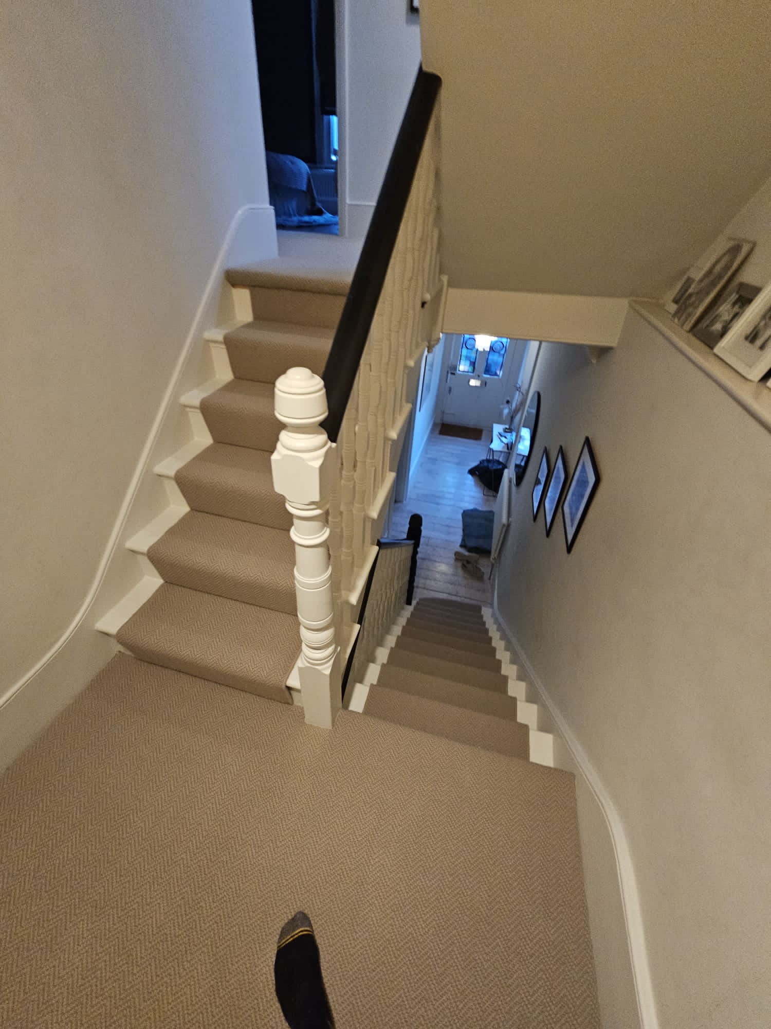 Fibre Carpets Flatweave Classics Small Boucle Ochre installation in Islington-1