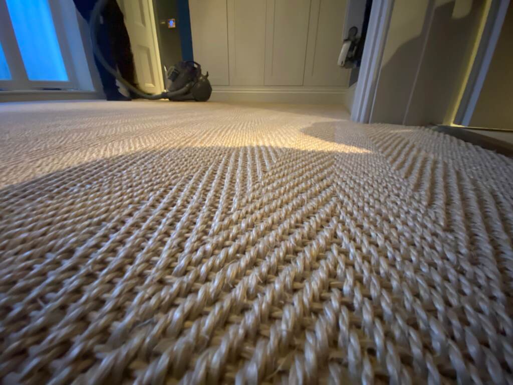 Fibre Carpets Sisal Havana Argent Installation in Camden, Carpet, Home