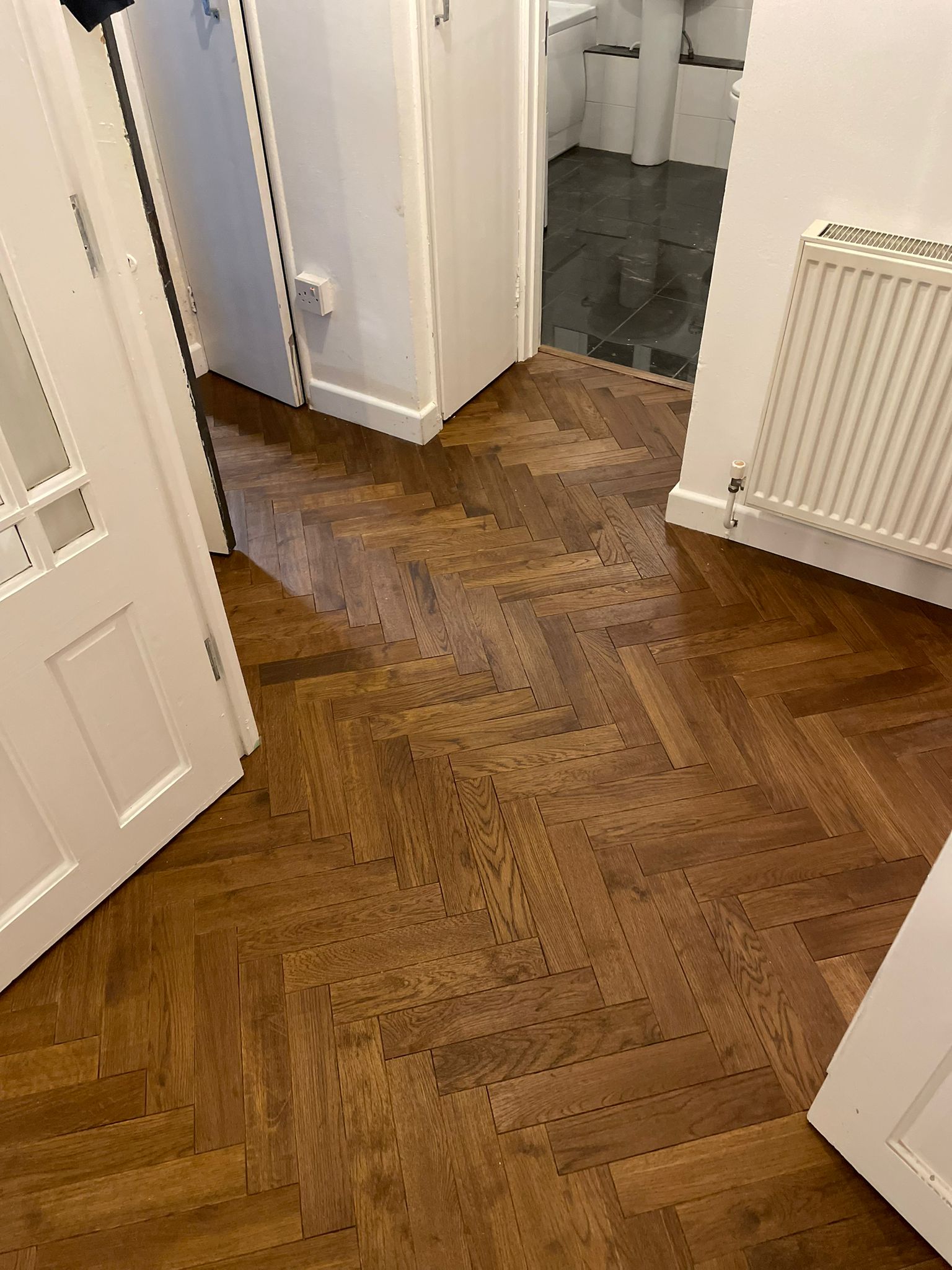 La Collezione Panorama La Sengla wood flooring installation in Fulham-2