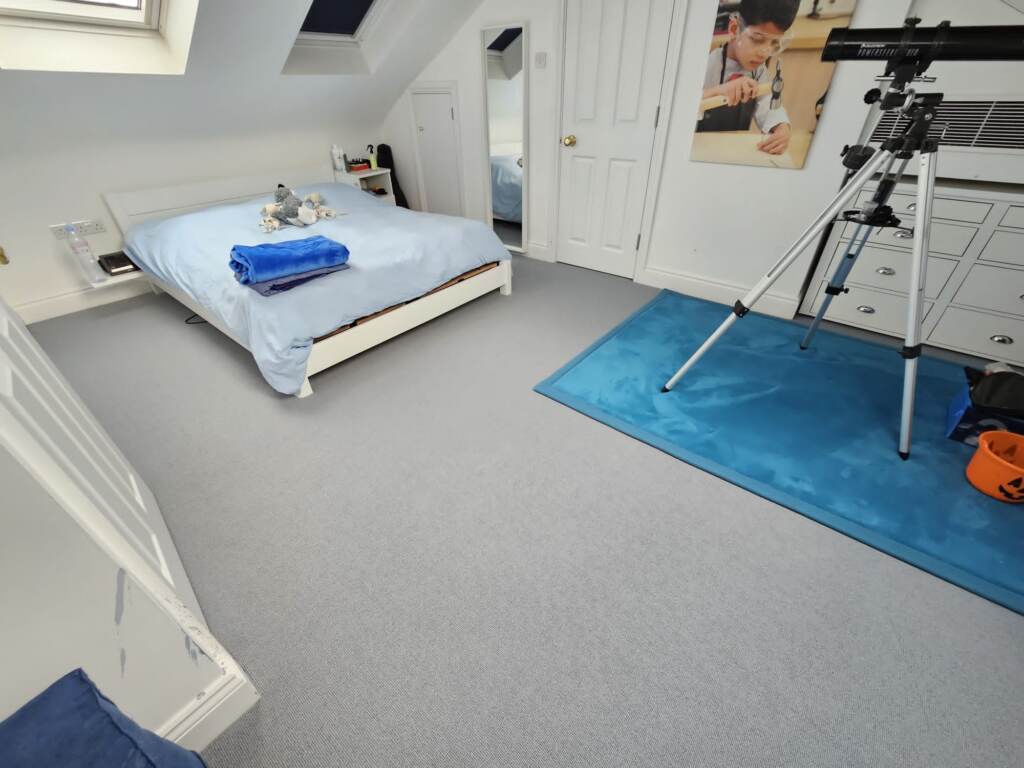 Crucial Trading Weather Watching Thunderstorm Carpet Installation in Knightsbridge, Home