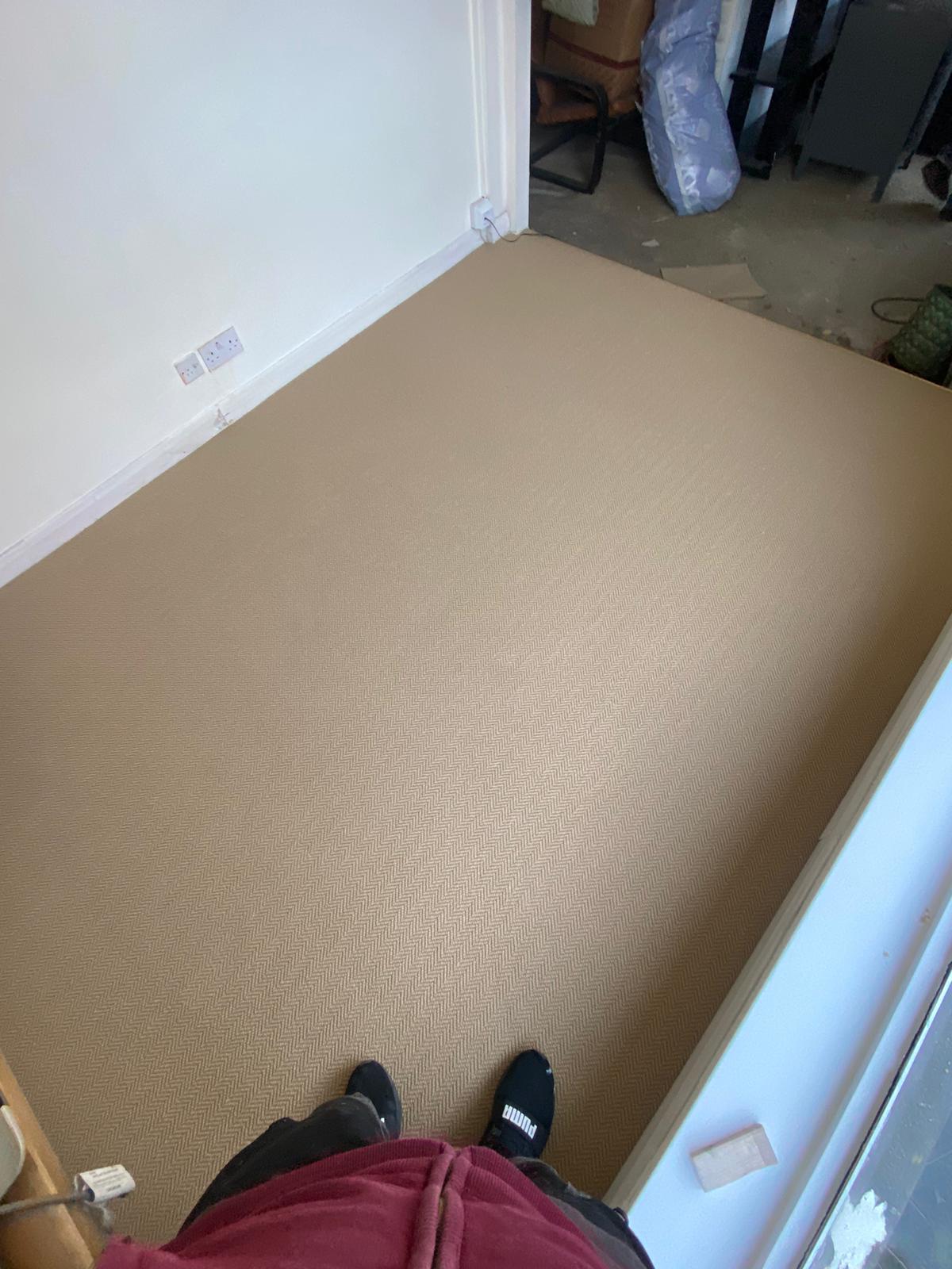 Crucial Trading Wilton Svelte Stone carpet installation in Camden-0