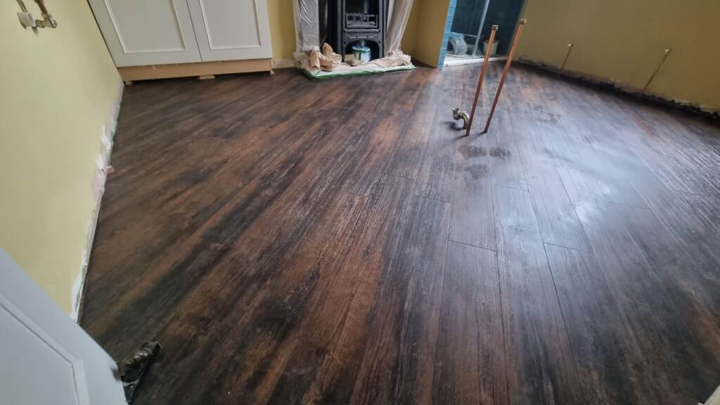 Amtico Spacia Scorched Timber Installation in Earls Court, Luxury Vinyl Tile (LVT) Flooring, Wood Flooring, Home