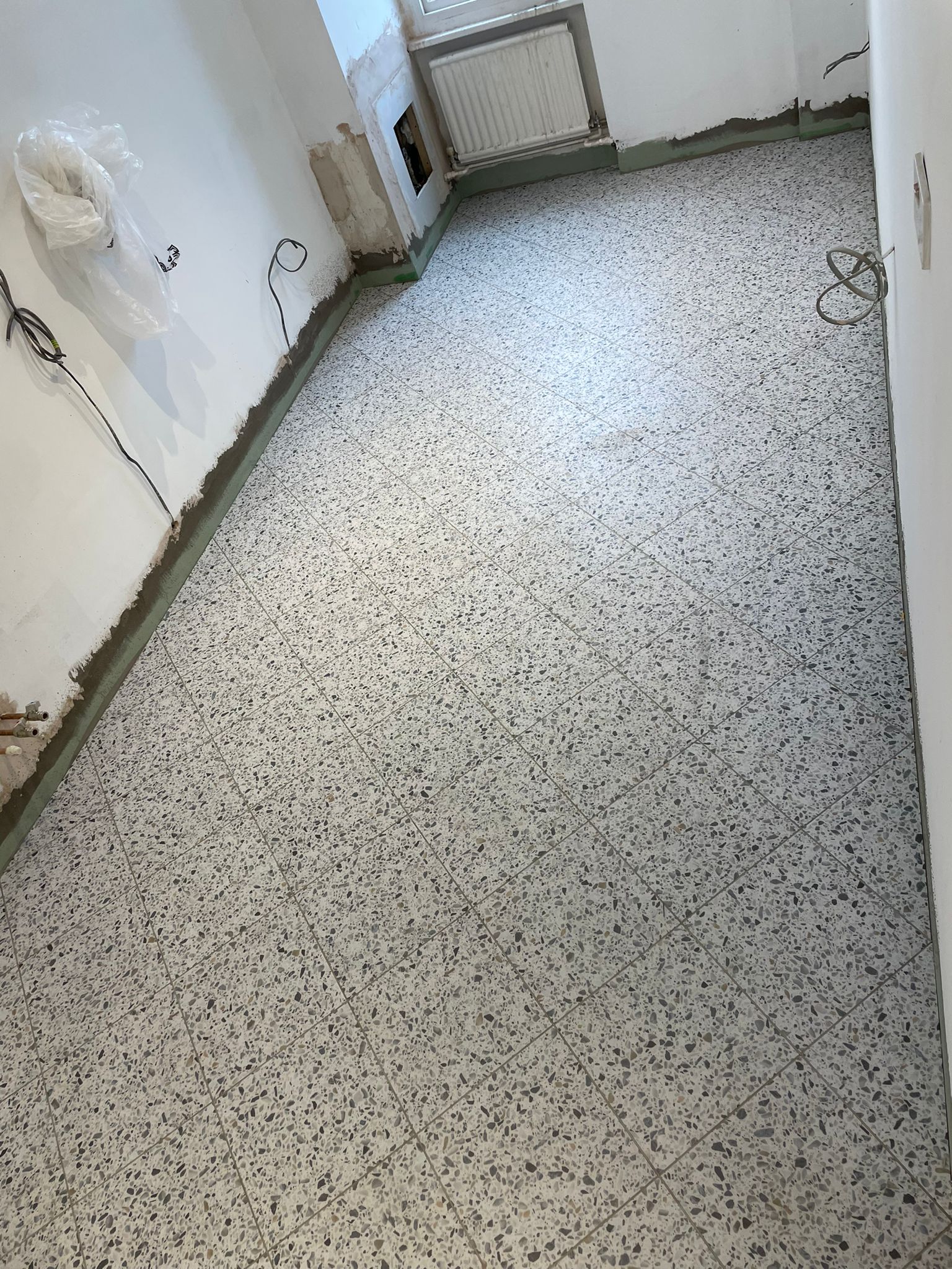 Amtico Spacia Terrazzo Negroni installation in Borough-0