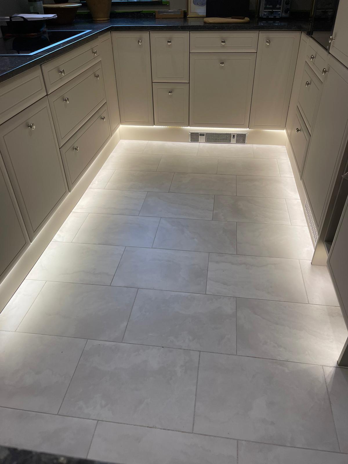 Amtico Spacia White Marble installation in Kilburn-1