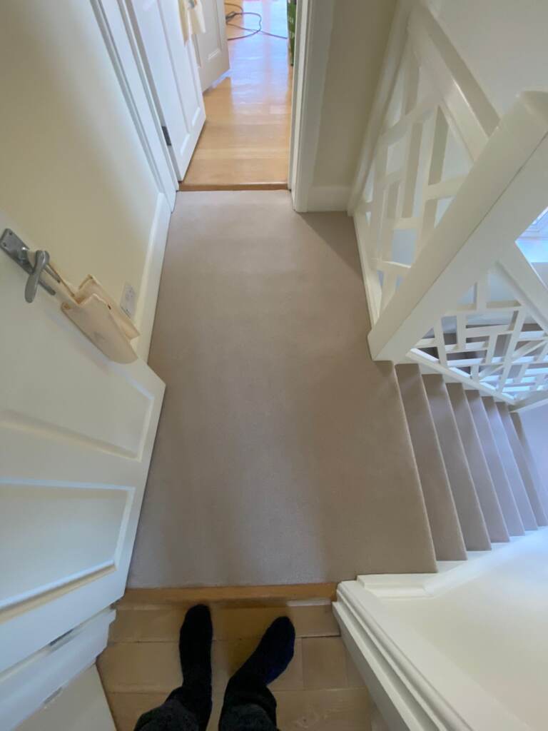 Cormar Carpets Pimlico Praline Installation in Croydon, Carpet, Home