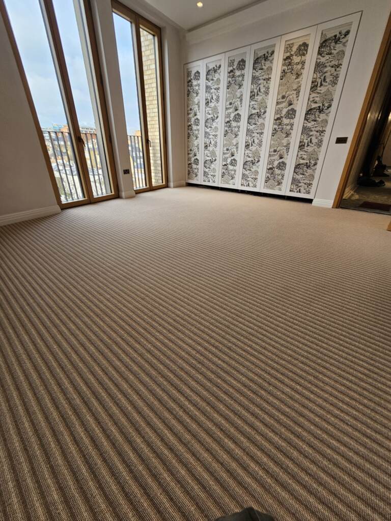 Hugh Mackay Carpets Deco Stripe Hampstead Installation in Docklands, Carpet, Home
