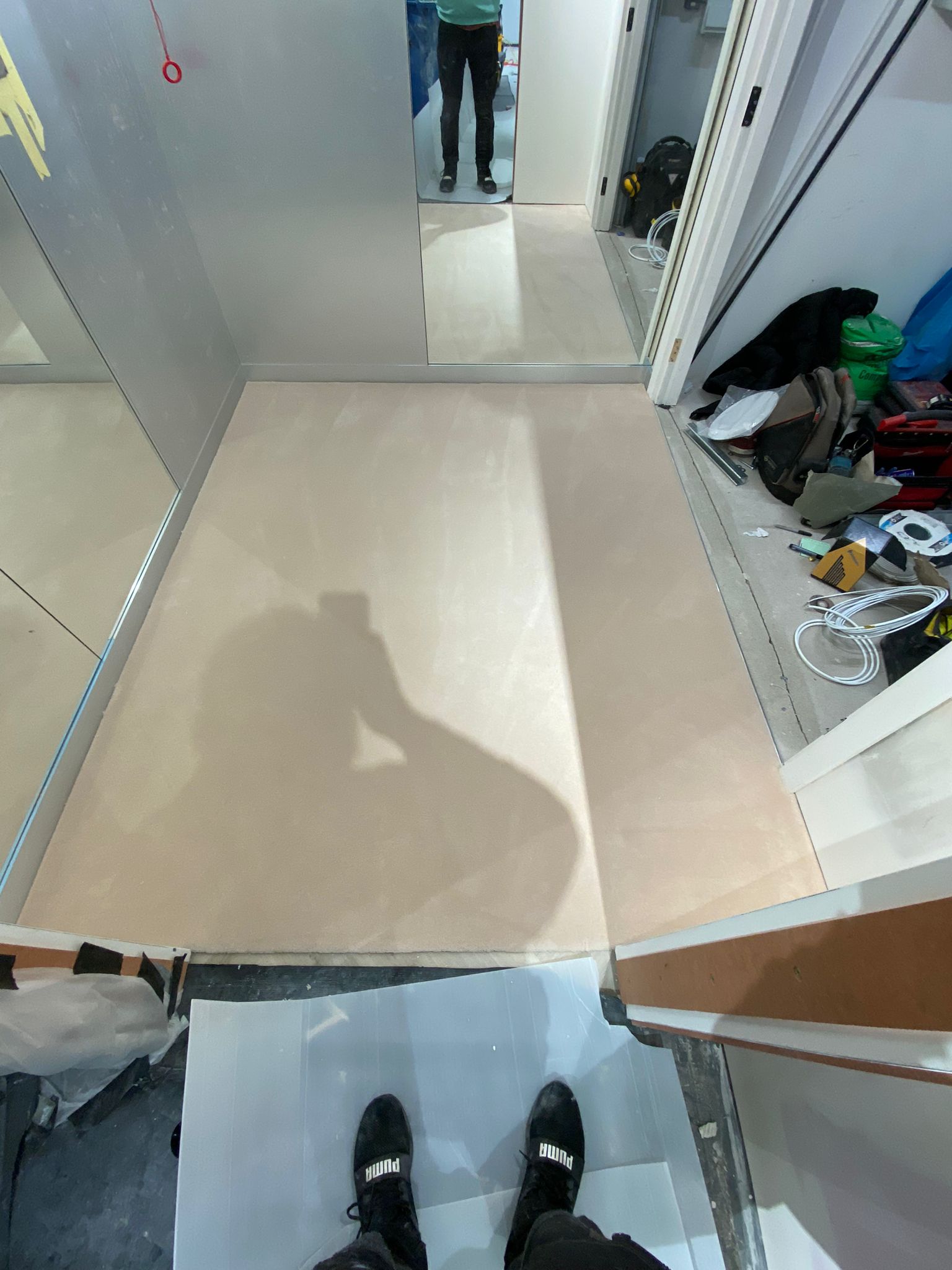 Westex Flooring Westend Velvet Supreme Ivory carpet installation in Clapham-1