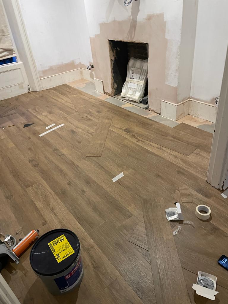 Amtico Signature Brushed Oak Installation in Kilburn, Luxury Vinyl Tile (LVT) Flooring, Wood Flooring, Home