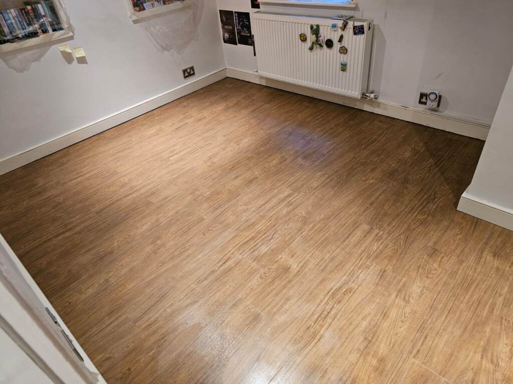 Amtico Signature Dry Teak Installation in Kilburn Carpet - Amtico Flooring - Carpet - Vinyl Flooring