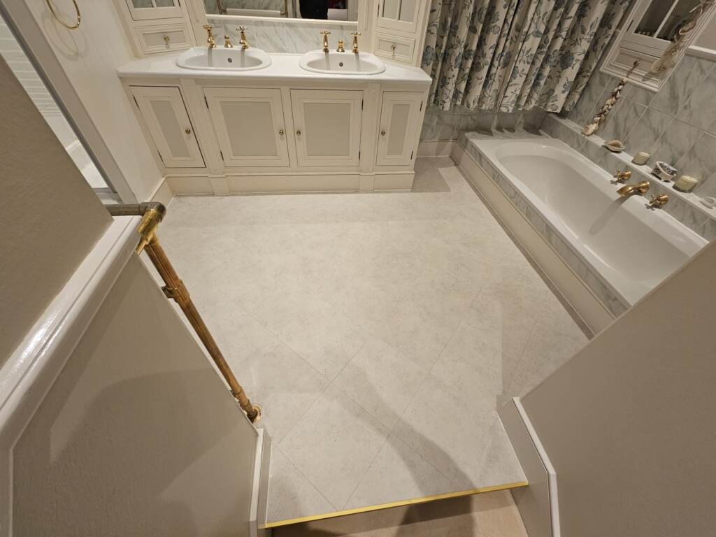 Amtico Spacia Ceramic Frost Installation in Lambeth, Luxury Vinyl Tile (LVT) Flooring, Home