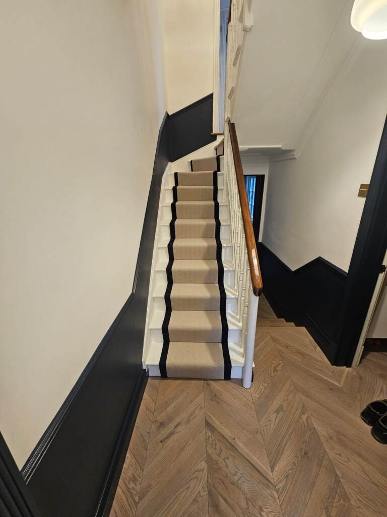 Crucial Trading Alpine Bera White WA517 Carpet Installation in Pimlico, Home
