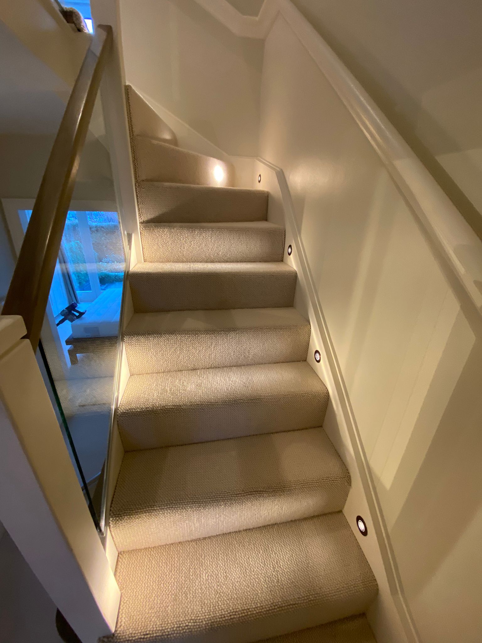 Elements London Capri Mosaic carpet installation in Mayfair-2