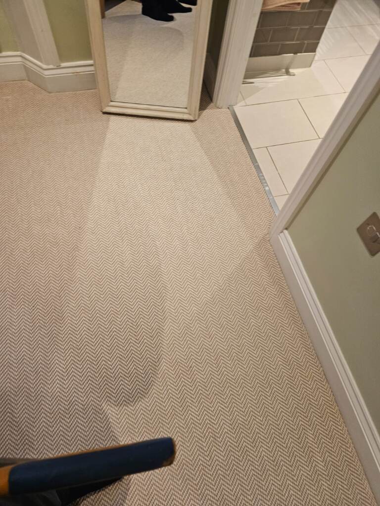 Fibre Carpets Flatweave Classics Herringbone Chalk Fitting In Wandsworth - Carpet - Wandsworth - Residential