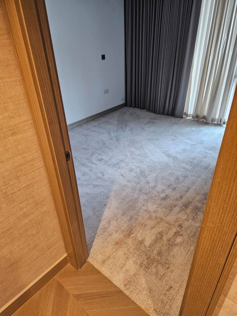 Rols Carpets Luna Yellow Gold Installation in Docklands, Carpet, Home