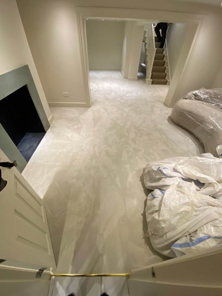 Abingdon Flooring Pure Elegance Turtle Dove Carpet Installation in Pimlico, Home