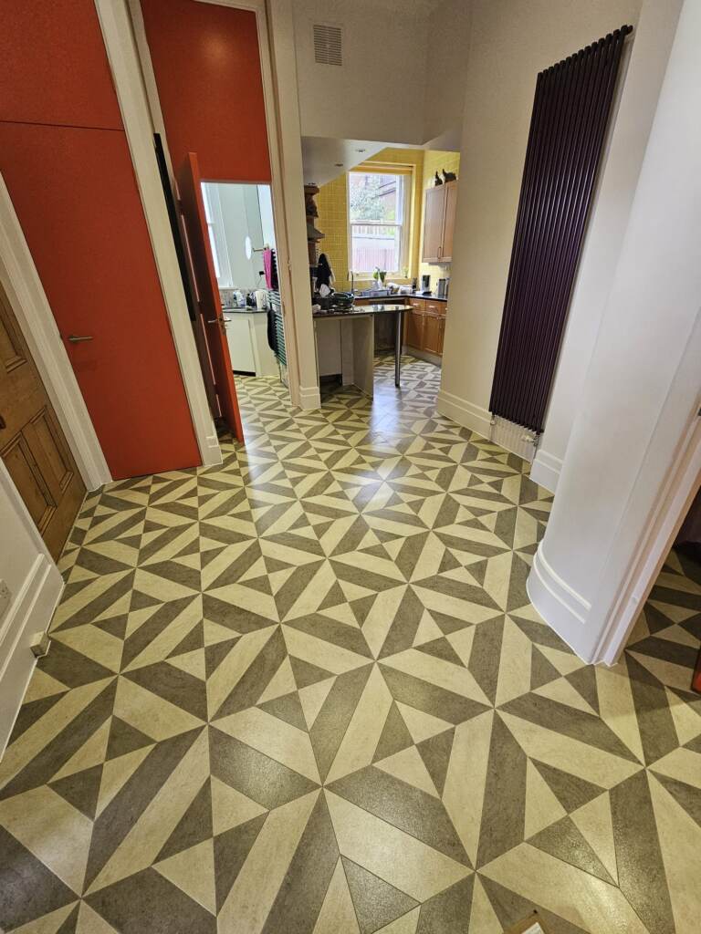 Amtico Signature Gatsby Square Small Dc510 Installation In Islington - Luxury Vinyl Tile (LVT) Flooring - Islington - Residential