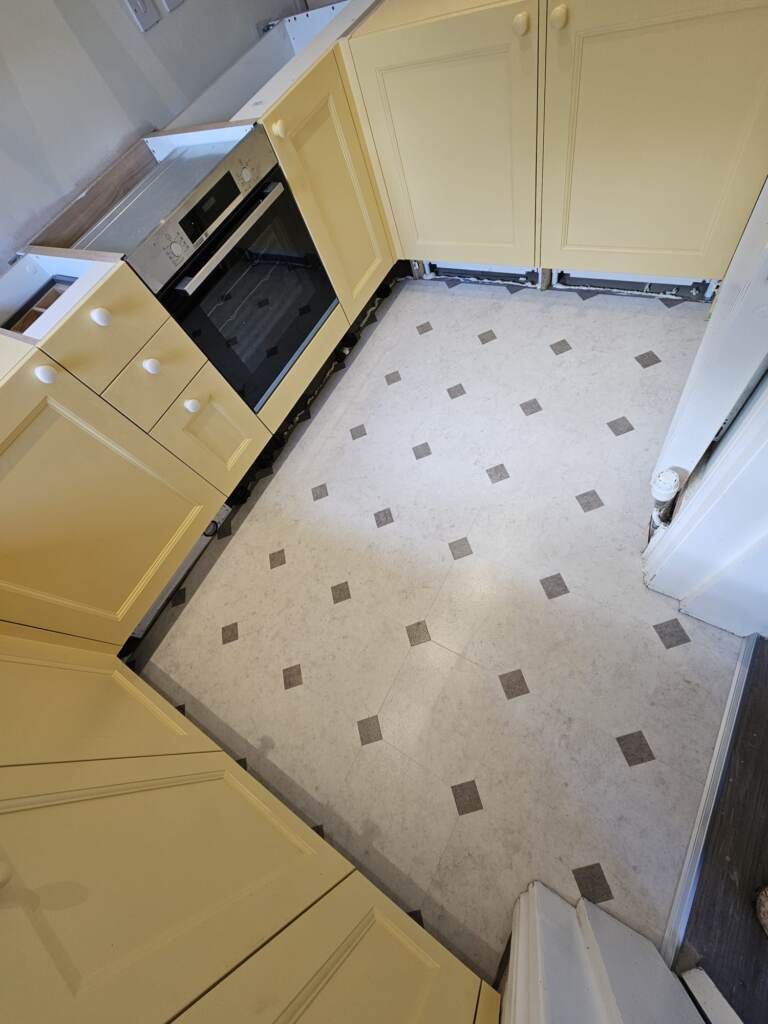 Amtico Signature Key Stone Small DC514 Installation in Docklands, Luxury Vinyl Tile (LVT) Flooring, Home