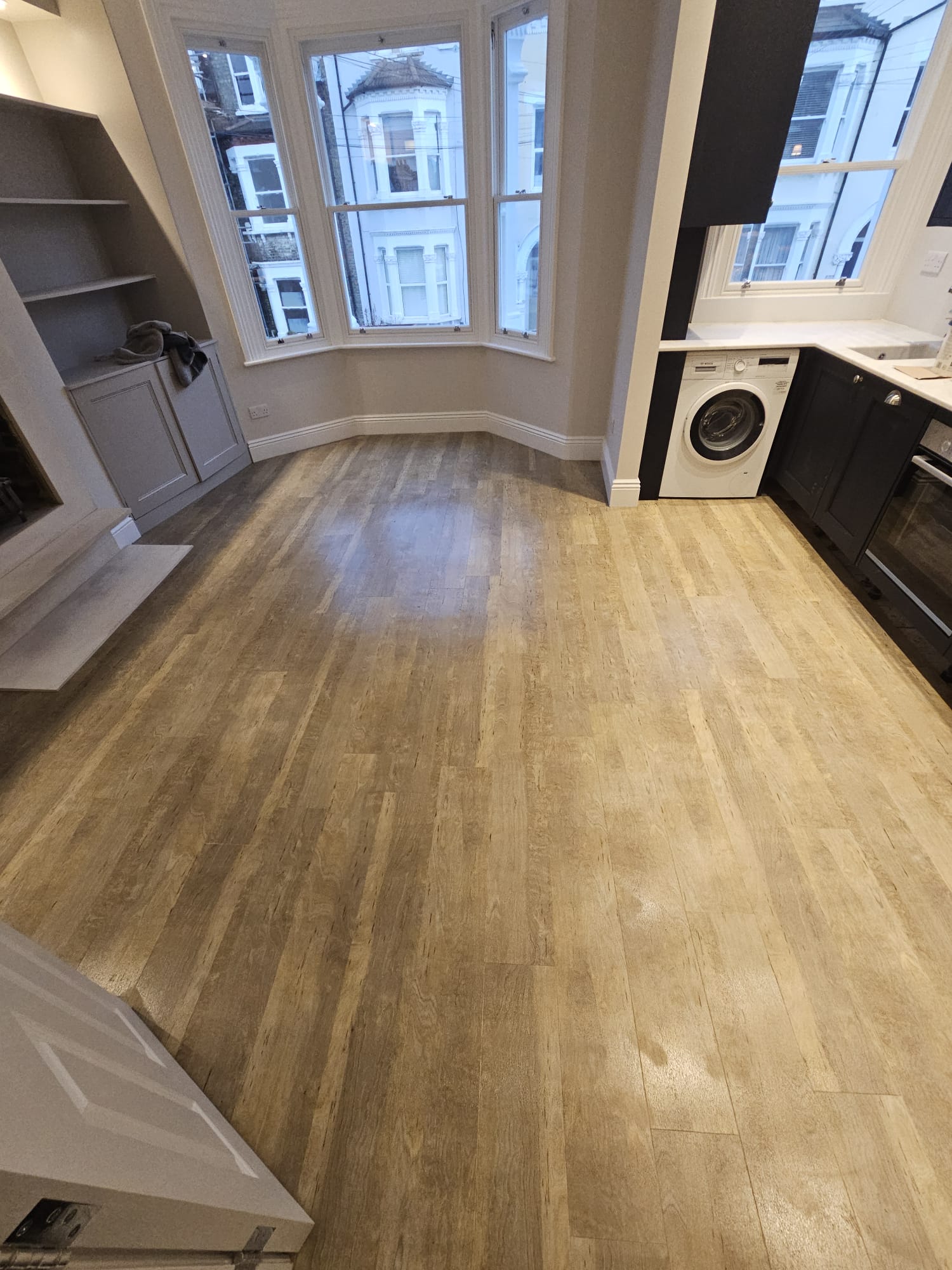 Amtico Spacia Bleached Elm installation in Notting Hill-0
