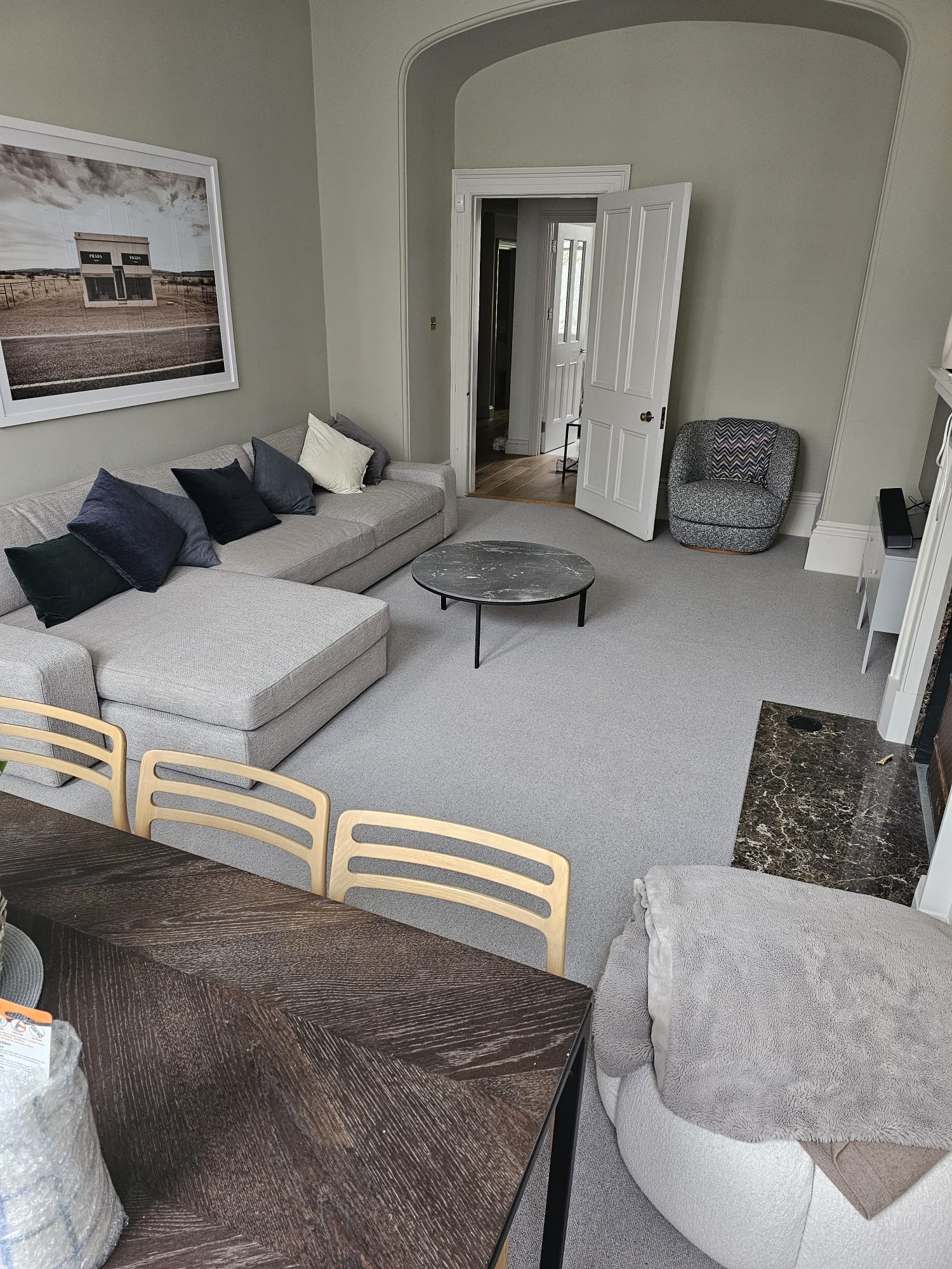 Clarendon Carpets Royal Sweden Zinc installation in Islington-1