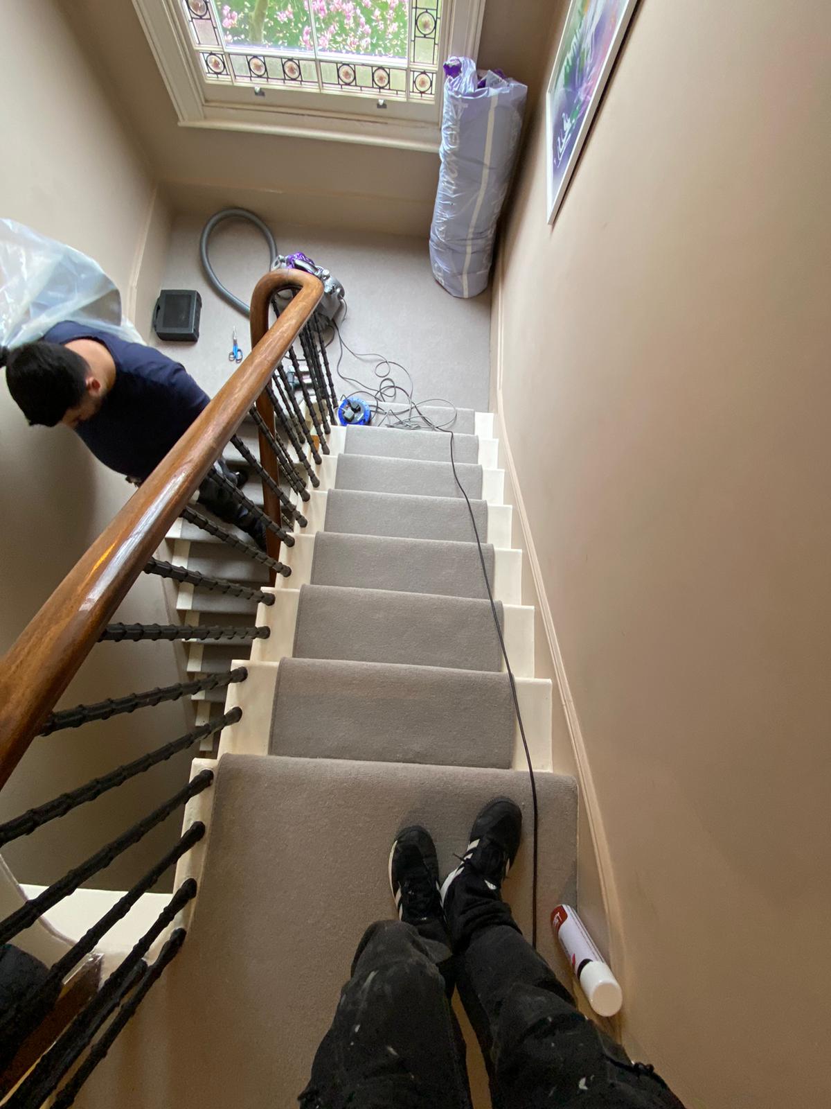 Cormar Carpets Pimlico Wild Rice installation in Wimbledon-0