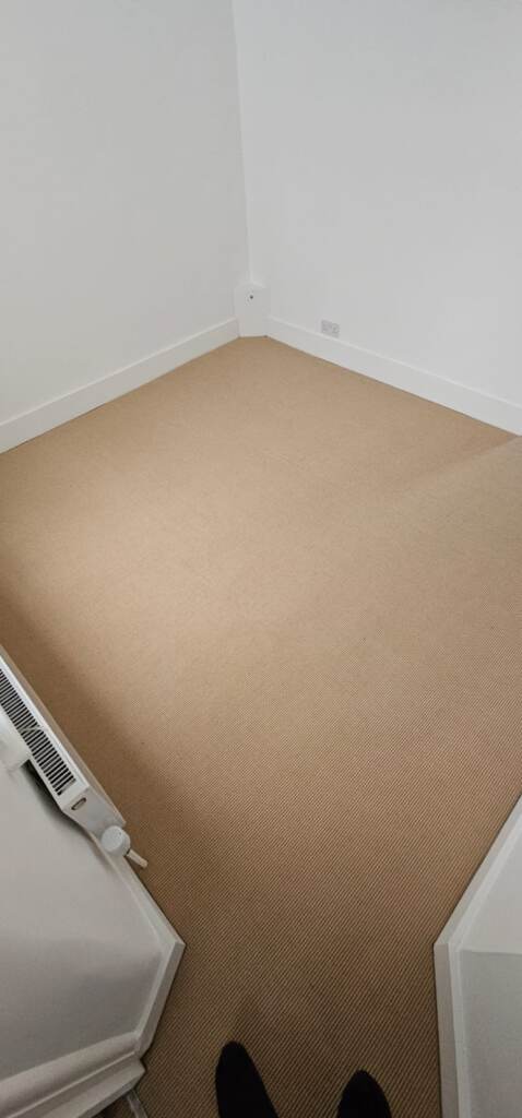 Crucial Trading Jute Jhutex Natural JT700 Carpet Installation in Docklands, Home