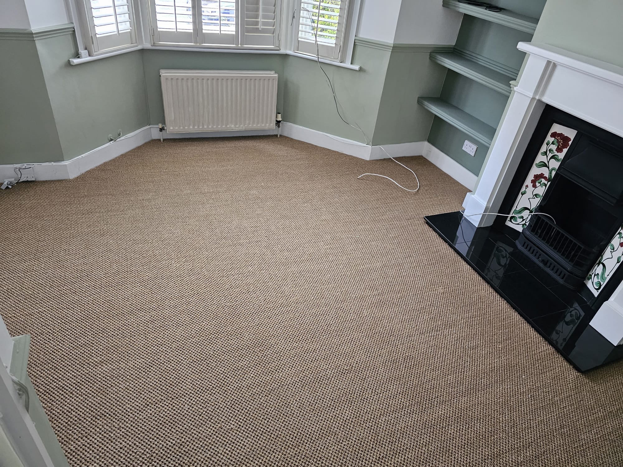 Fibre Carpets Sisal Bengal Raj installation in Croydon-1