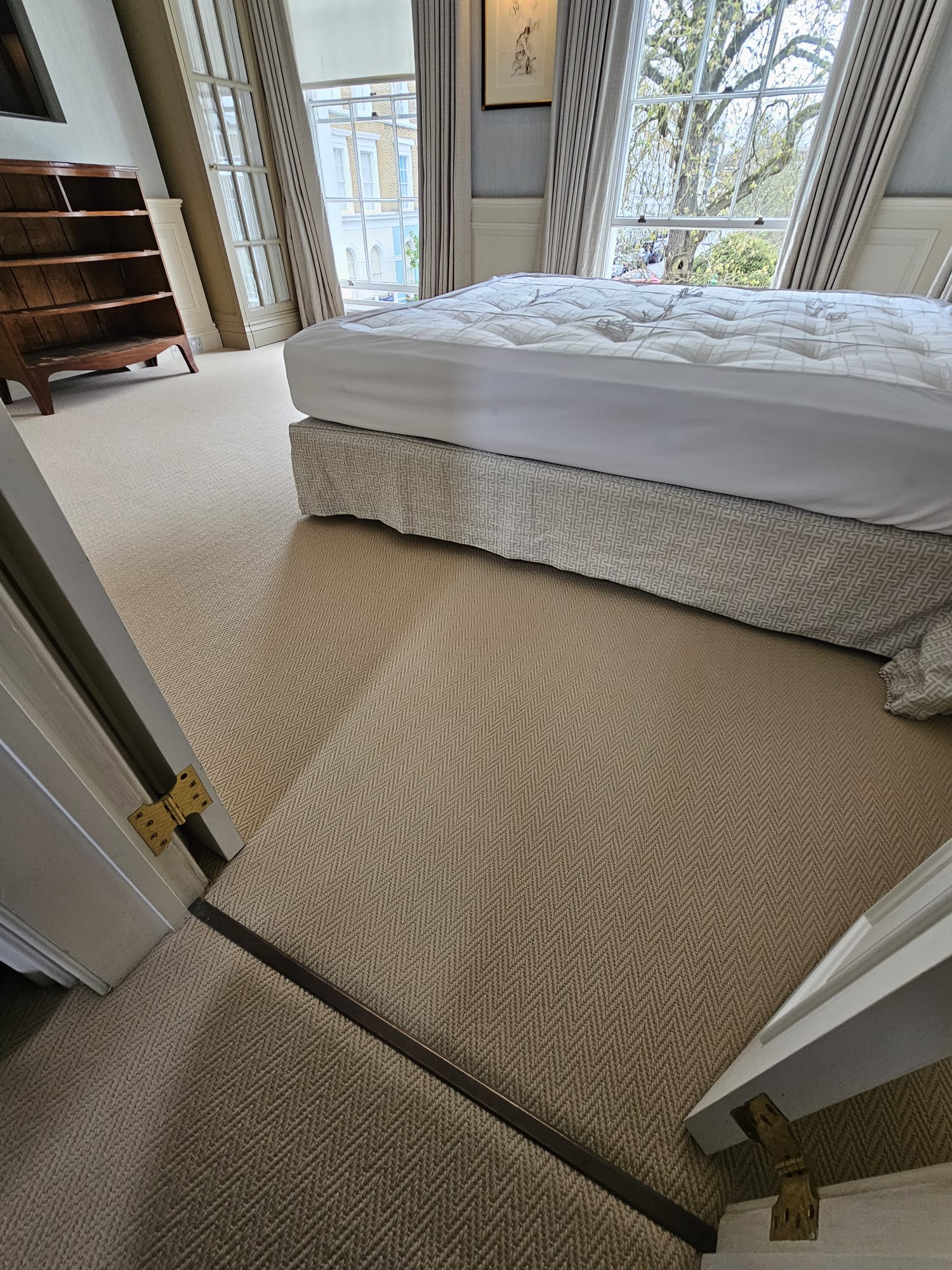 Fibre Carpets Wool Herringfine Bank installation in Chiswick-0