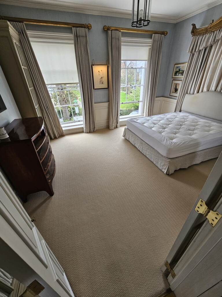 Fibre Carpets Wool Herringfine Bank Installation in Chiswick, Carpet, Home