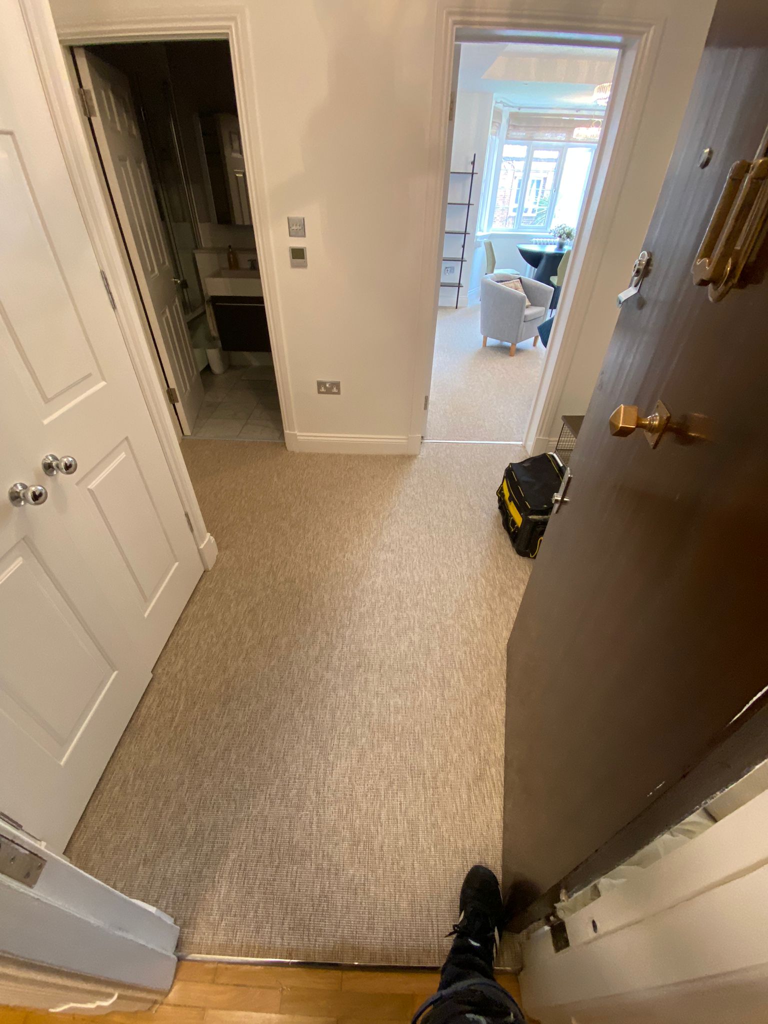 Unnatural Flooring New England Bridgeport carpet installation in Putney-1