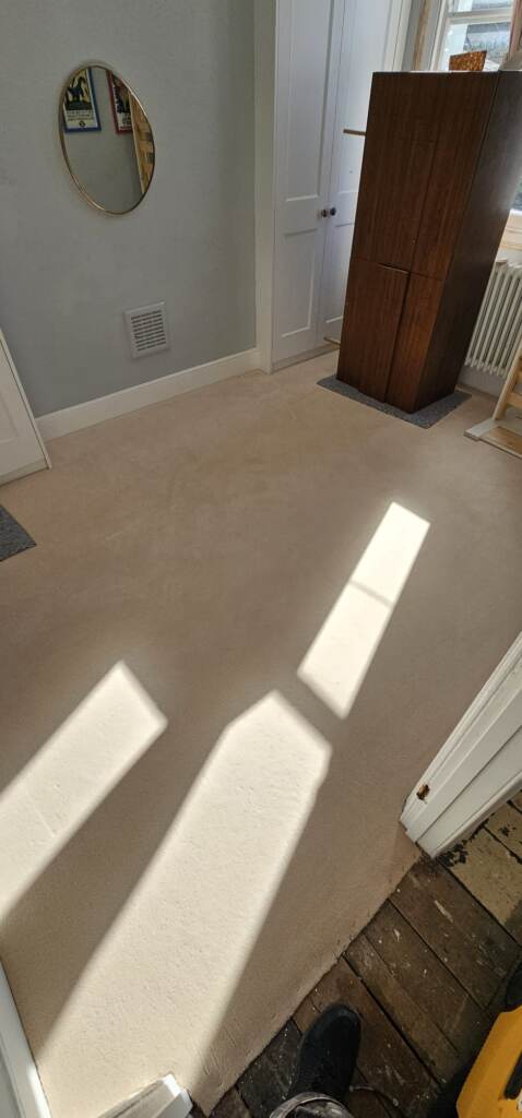 Westex Flooring Ultima Twist Oatmeal Carpet Installation in Clapham, Home