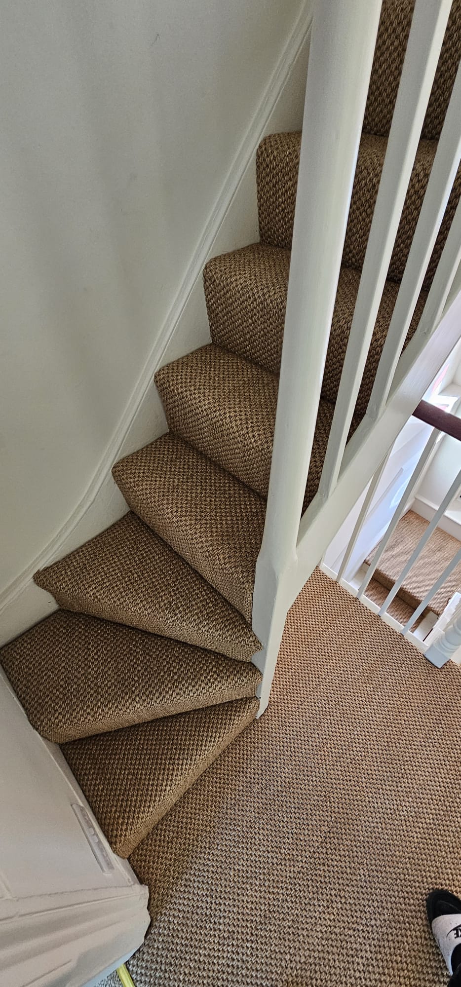 Kersaint Cobb Sisal Tigers Eye Amber carpet installation in Earls Court-0