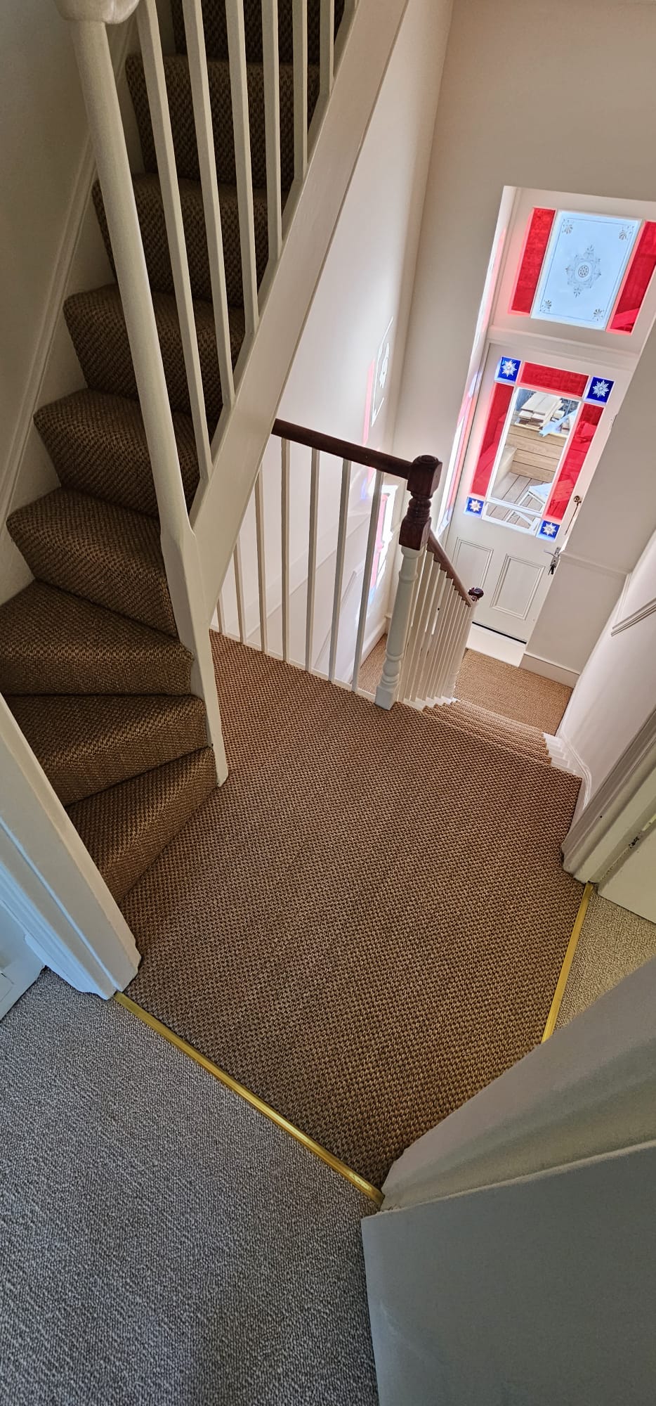 Kersaint Cobb Sisal Tigers Eye Amber carpet installation in Earls Court-1